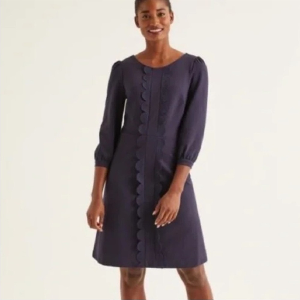 Boden Navy Ponte Alexandra Dress Size 8L
